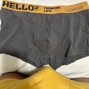 NEW GRAY SUPER SEXY BOXER BRIEF.  NICE PACKAGE POUCH.  CUSTOM AVAILAB…